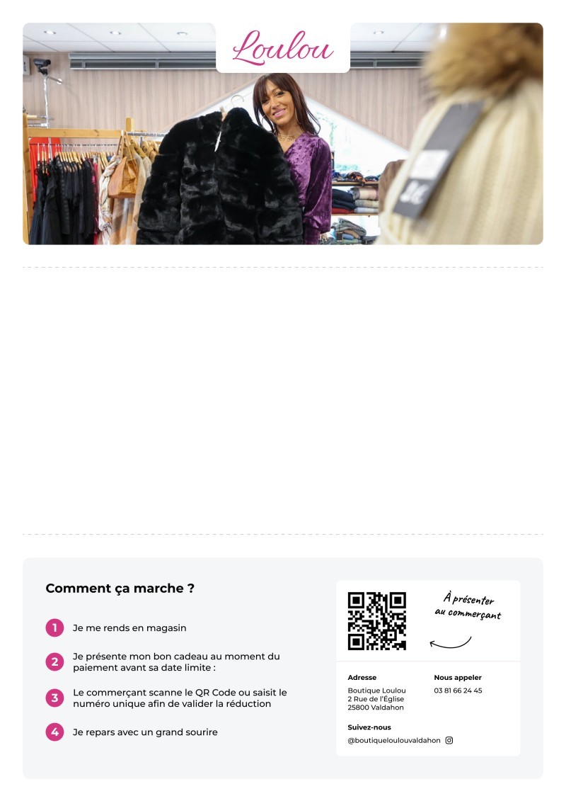 Aperçu du bon cadeau (email)